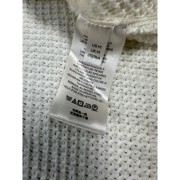 Free People We The Free Shes A Keeper Tunic Sweater M Cream Waffle Knit Boho - Picture 7 of 8